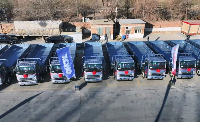 beats365官方唯一网站轻卡新能源运输车批量交付山东客户