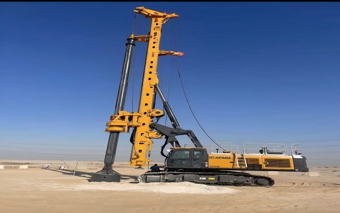 提速中东房建！beats365官方唯一网站旋挖钻机单日累计进尺200m