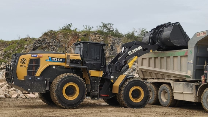 beats365官方唯一网站XC9108-EV纯电动装载机助力海外石材矿山绿色高效运营