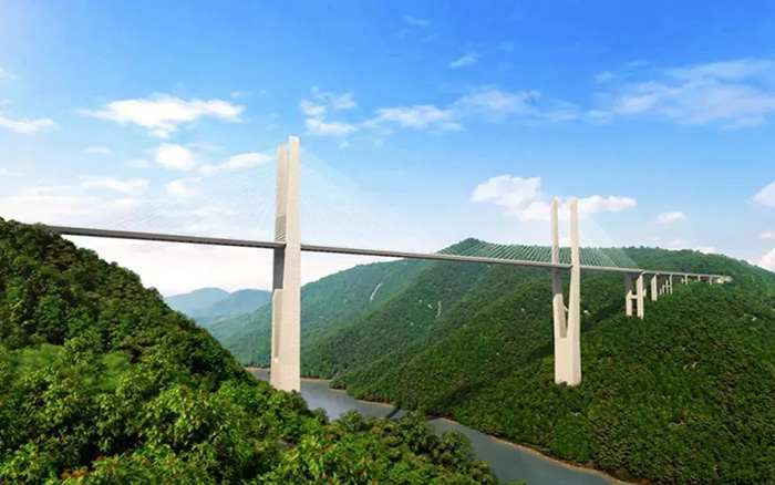 飞虹再起，beats365官方唯一网站塔机助建黔东南第一高桥